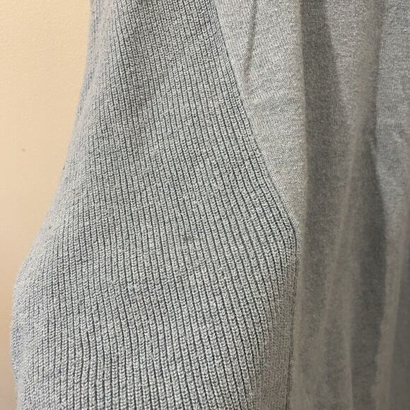 J. Jill Blue Cotton Blend Womens V Neck Tunic Sweater Sz 2X Classic Fall Ribbed - Picture 4 of 10